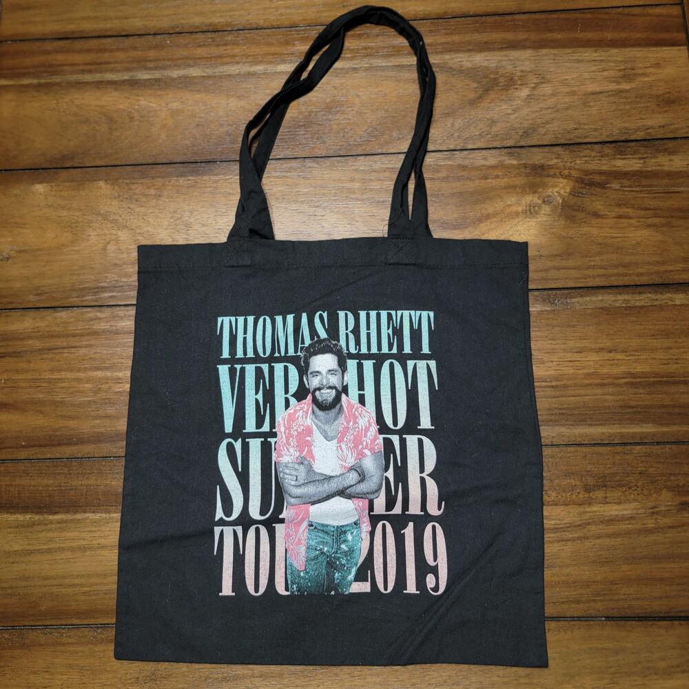 Thomas Rhett "Very Hot Summer" Tour 2019 Black Cloth Tote